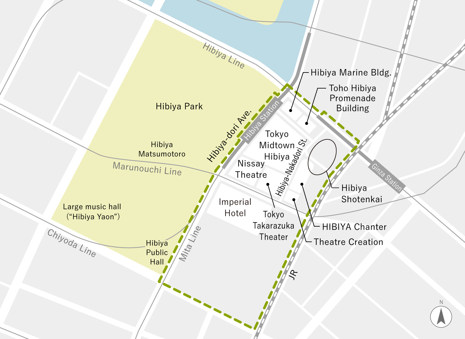 Hibiya Area Map